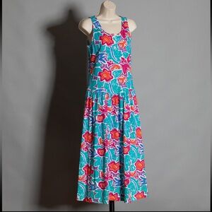 Secrets Sun Prints 100% cotton midi dress with pockets M